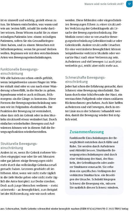 Immagine prodotto Steife Gelenke schmerzfrei wieder beweglich machen (Tedesco, Jochen Schomacher, 2023)