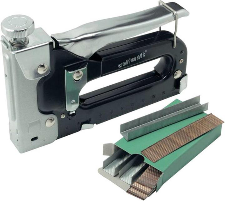 Actual product image wolfcraft Tacocraft 7 Hand Stapler Set, 1001 pcs.