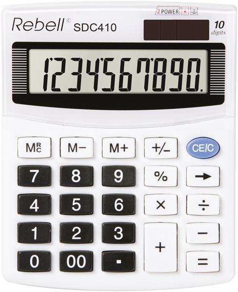 Actual product image Rebell Desktop calculator SDC-410 (Solar cells, Batteries)