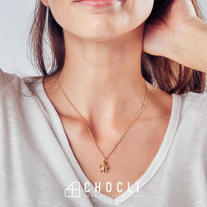 Produktbild MTM Sea Turtle Necklace (Messing, 18k Gold, 43 cm)