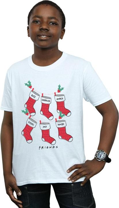 Actual product image Friends Boys Christmas Stockings T-Shirt (152, 158)