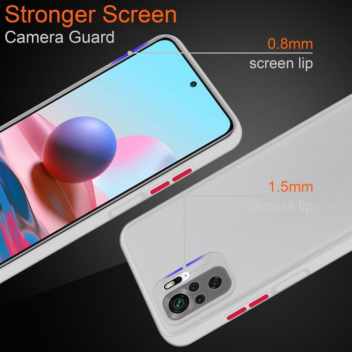 Actual product image Cadorabo Hybrid Matt Cover (Xiaomi Redmi Note 10S, Xiaomi Mi Note 10)