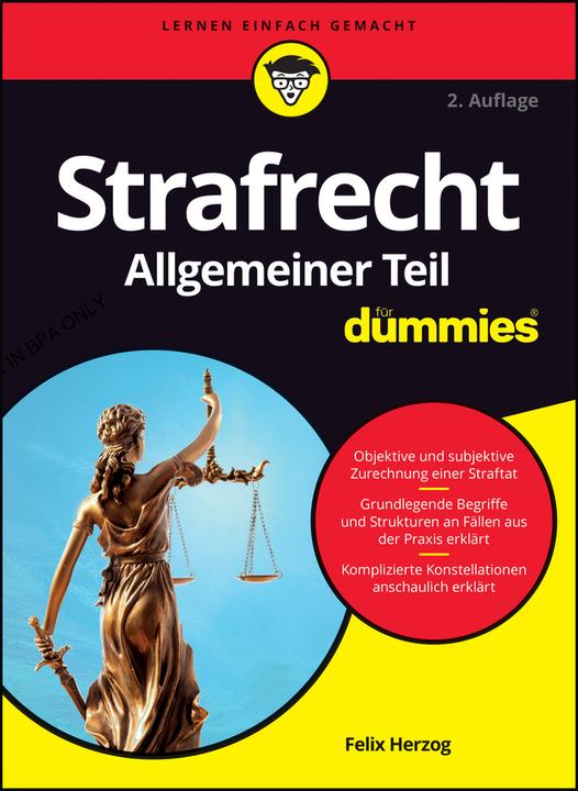 Produktbild Strafrecht Allgemeiner Teil für Dummies (Deutsch, Felix Herzog, 2023)