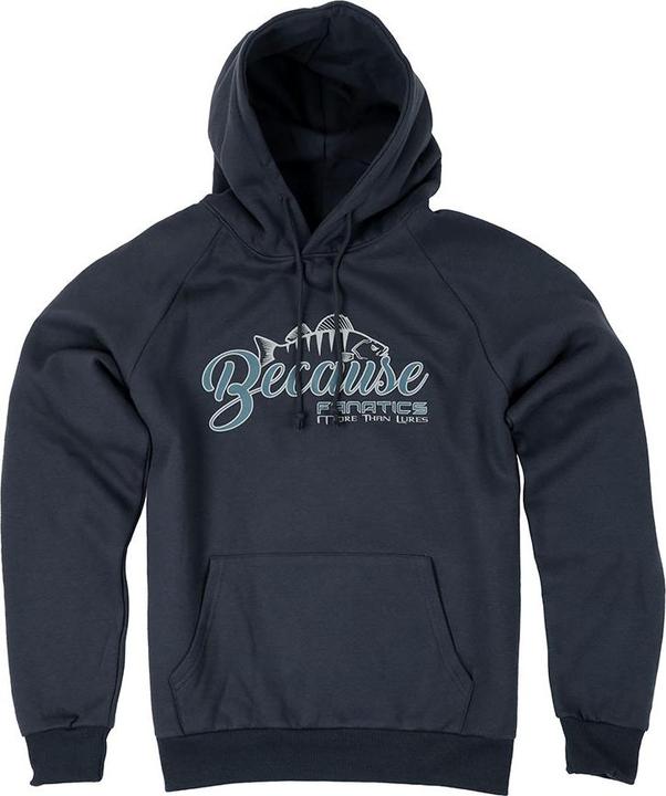 Stucki Fishing Because Fanatics Hoodie Blau
