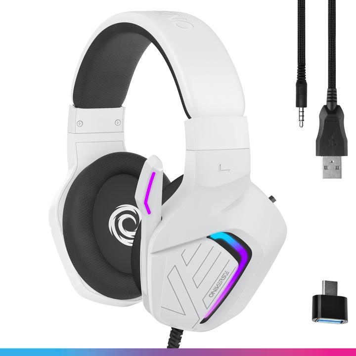 Actual product image Oniverse Gaming Headset Meteor - Frost White (Cable)