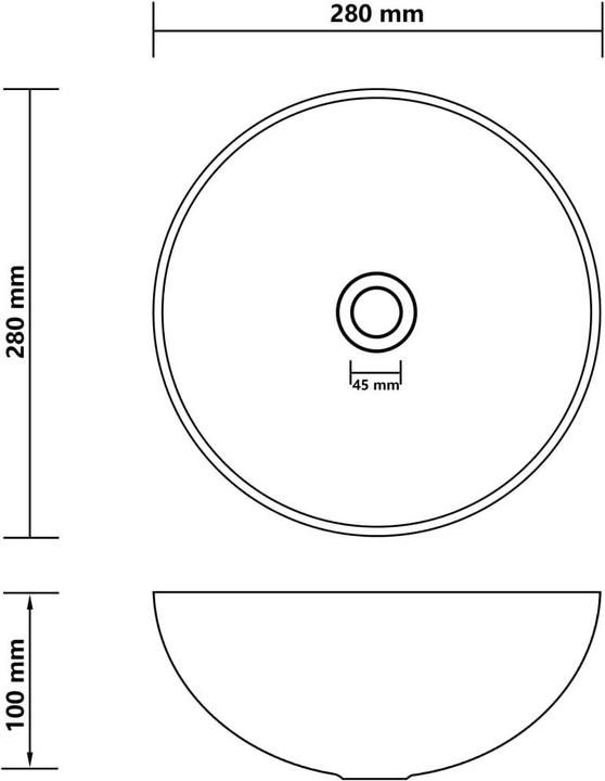 Image du produit VidaXL Waschbecken (280 mm, 280 mm)