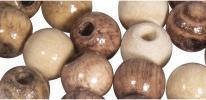 Produktbild Rayher Holz Perlen Mischung, FSC 100%, 6mm ø, natur