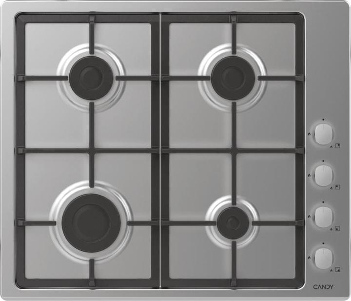 Actual product image Candy CHG6LX Stainless Steel Built-in 60 cm Gas 4 Cooker(s)