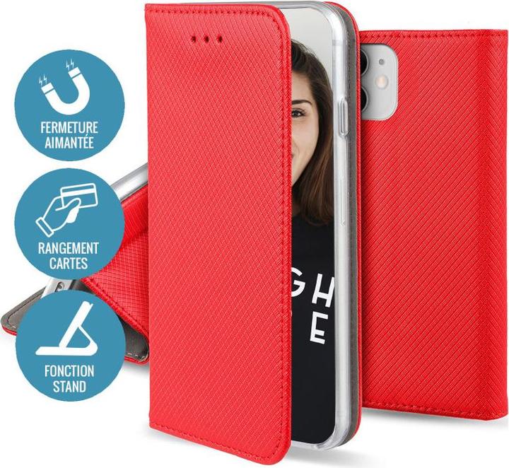 Actual product image OEM Smart Magnet case for Samsung Galaxy S23 FE red (Samsung Galaxy S23 FE)