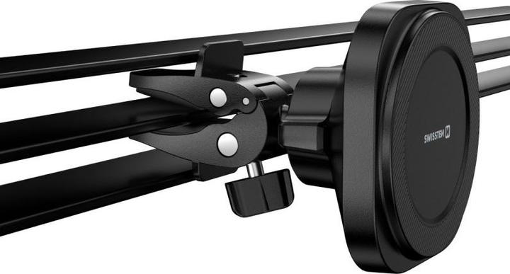 Produktbild Swissten Magstick Compact Magnetic Car Holder With Wireless Charger 15W/7,5W(Magsafe Compatible)