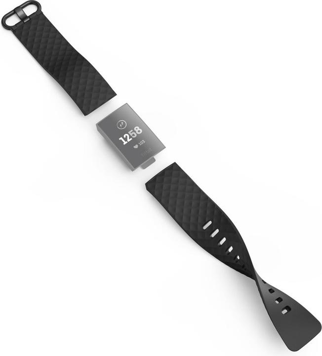 Produktbild Hama Armband FitbitCharge 3/4 (22 mm, Rostfreier Stahl, Thermoplastisches Polyurethan)