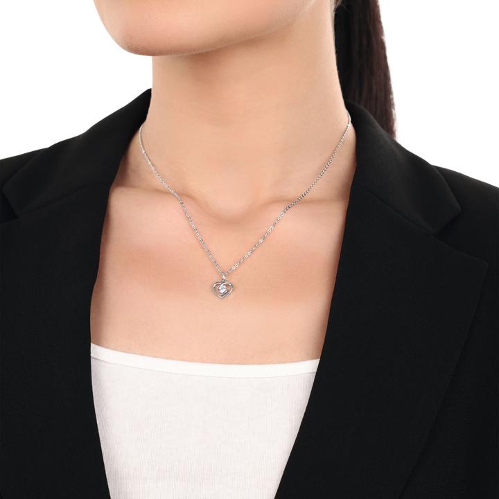 Produktbild Amor Anhänger für Damen, 925 Sterling Silber, Zirkonia synth. | Herz (Silber 925)