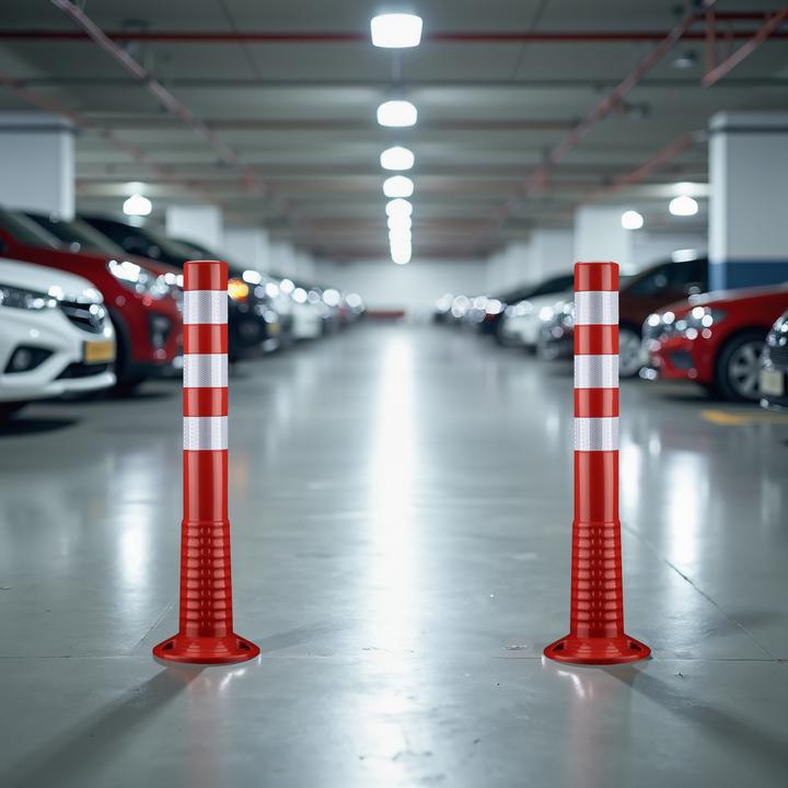 Actual product image Wiltec 2x barrier posts Ø20x75cm barrier post mobile barrier bollard flexible