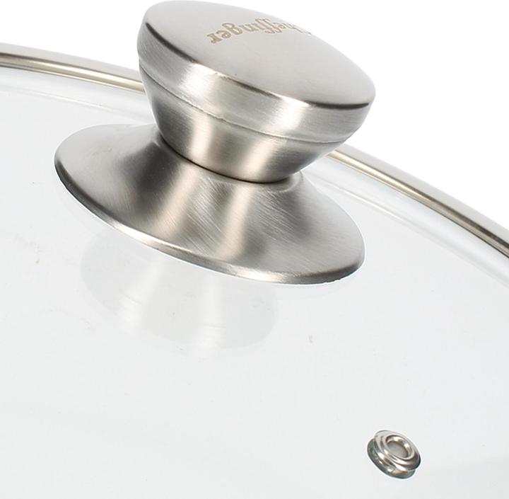 Image du produit Cheffinger Poêle à frire en acier inoxydable de qualité supérieure avec revêtement antiadhésif en forme de nid (24 cm, Poêle à frire, Acier inoxydable)