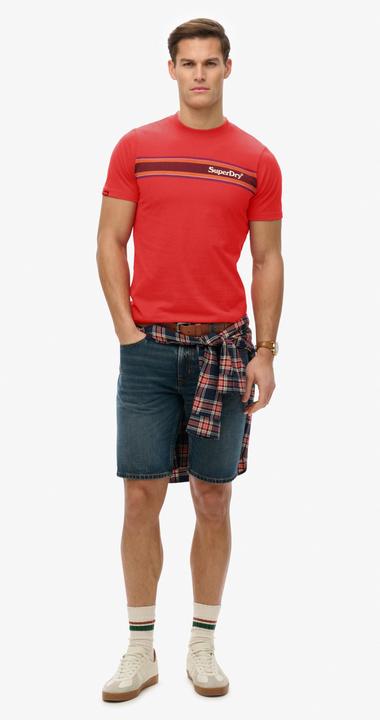 Immagine prodotto Superdry Lässiges Venue T-Shirt mit Streifen und Logo (S)