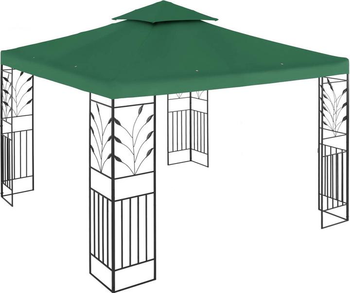 Actual product image Uniprodo Garden Pavilion - 3 x 3 m - 180 g/m² - dark green (300 cm, 300 cm)