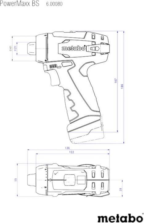 Actual product image Metabo PowerMaxx BS Basic (Rechargeable battery operated)