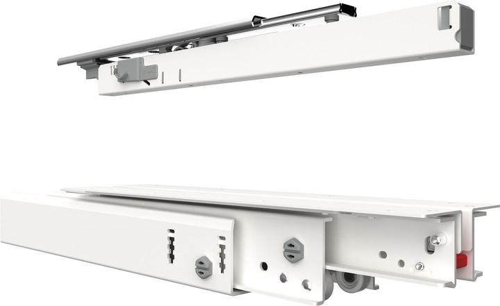 Fulterer FR 777A Kulissenauszug, Länge 600 mm, Stahl weiss pulverbeschichtet