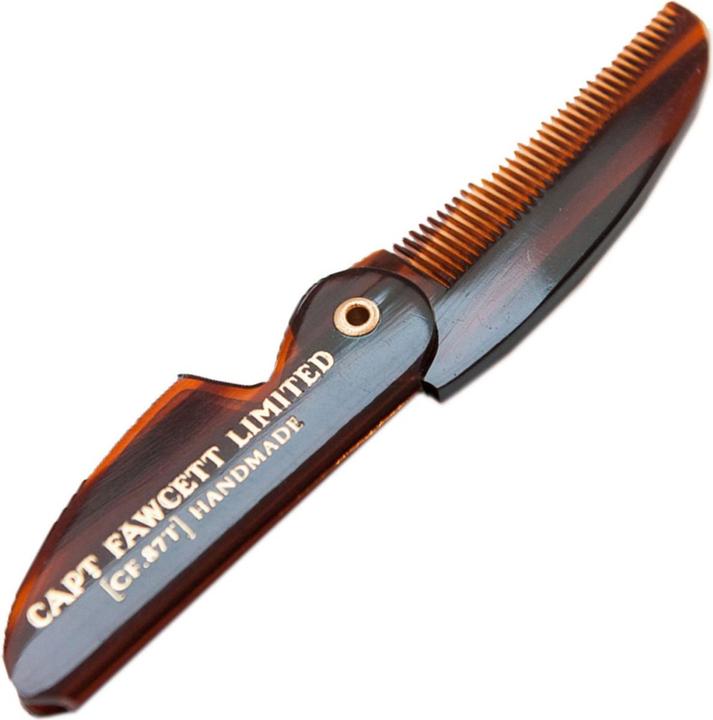 Captain Fawcett Folding Pocket Moustache Comb