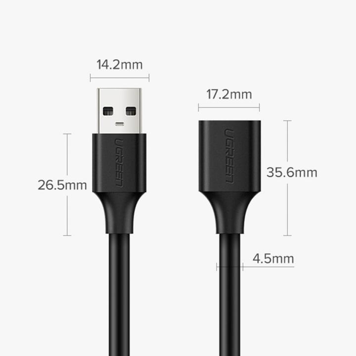Actual product image Ugreen USB A — USB A (1.50 m, USB 2.0)