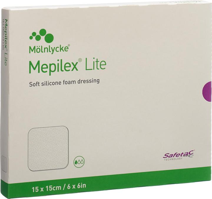 Produktbild Mepilex Lite Absorptionsverband 15x15cm Silikon (5 x)