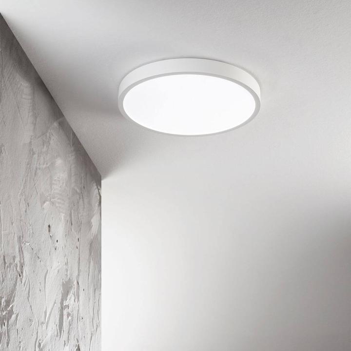 Produktbild Ideal lux RAY LED Deckenleuchte 44W ⌀600mm Weiss IP44 CCT einstellbare Lichtfarbe 327693 (6850 lm)