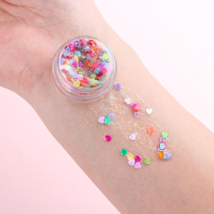 Produktbild Noya Holographisches Festival Gesichts- und Körper Glitzer Selbstklebende Glitter Gel Lidschatten