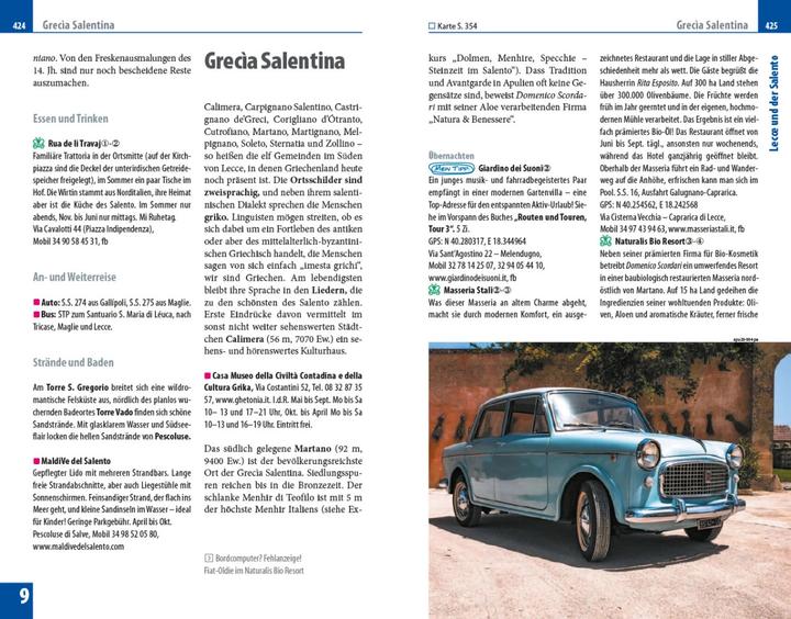 Actual product image Travel guide Puglia, Gargano, Salento (German, Peter Amann, 2021)