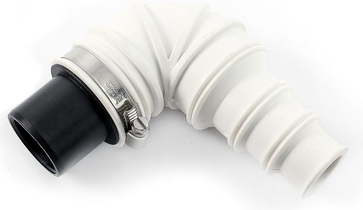 Actual product image Wiltec Check Valve DN40 (40 mm) Angle 90° Stepped Hose Piece Hose Clamp