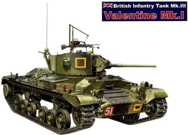 Actual product image AFV Club Valentine Mk 1