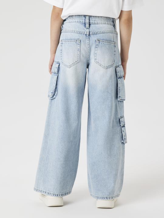 Actual product image Name it NKFBELLA WIDE CARGO JEANS 8772-BE NOOS (134)