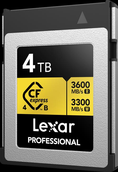 Image du produit Lexar 3600MB/s CFexpress 4.0 B 4TB Gold (4000 Go, CFexpress type B)
