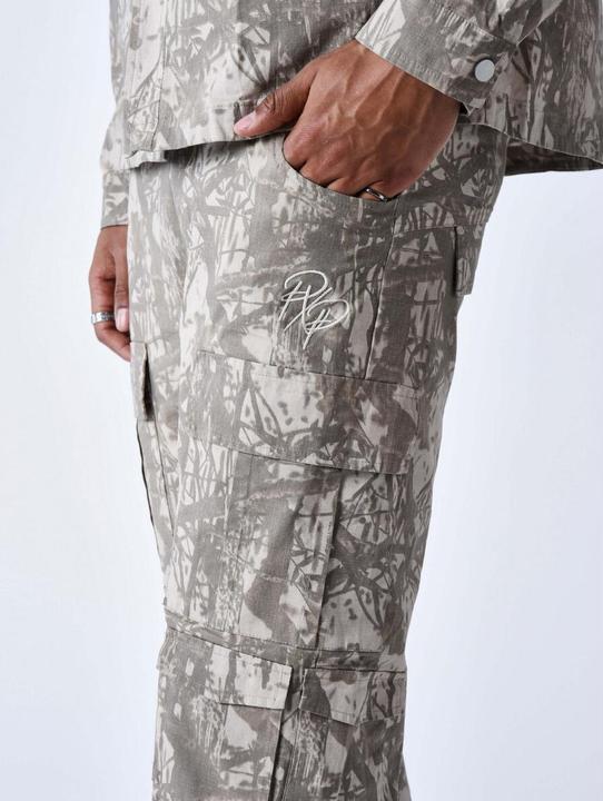 Immagine prodotto Project X Paris Pantaloni cargo multitasche con motivo rametti (M)