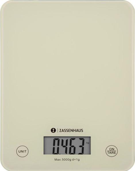 Actual product image Zassenhaus Kitchen Scale Digital Scale Balance Cool Cream