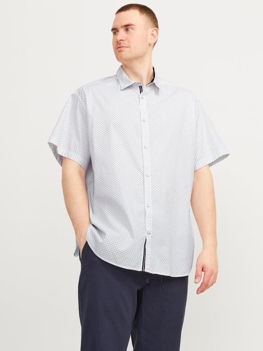 Produktbild Jack & Jones Jjplain Ditsy Detail Shirt Ss Pls (5XL)