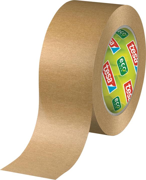 Produktbild tesa 3x tesapack PAPER STANDARD Verpackungsband - 56 % biobasiertes Material - recyclingfreundlich (50 mm)