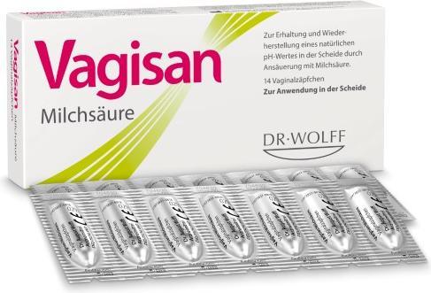 Vagisan Milchsäurezäpfchen, 14 St. Zäpfchen (Intimwaschlotion)