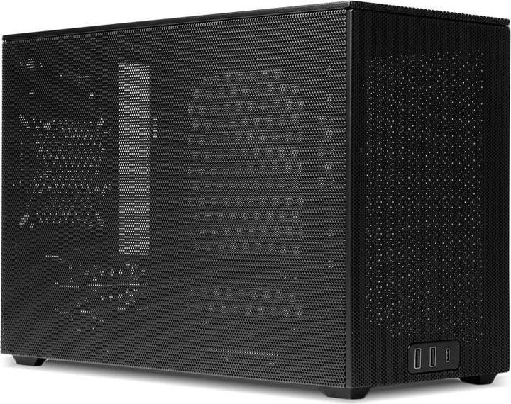 Productafbeelding Ssupd Meshroom D Mini-ITX behuizing - zwart (Mini-DTX, Mini-ITX)