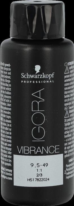 Actual product image Schwarzkopf Professional IGORA Vibrance Hair Tint NEW (9.5-49 Beige Purple)