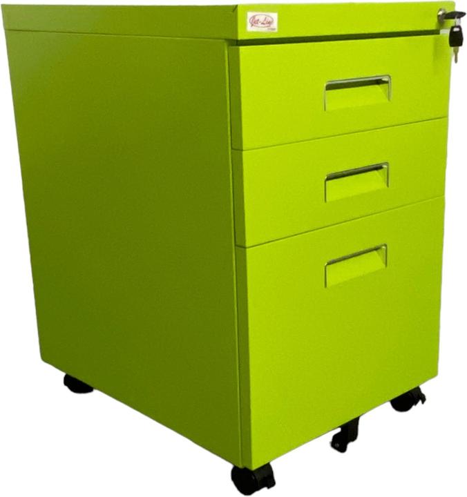 Produktbild Jet-Line Rollcontainer PAUL grün Rollschrank Bürocontainer knock-down