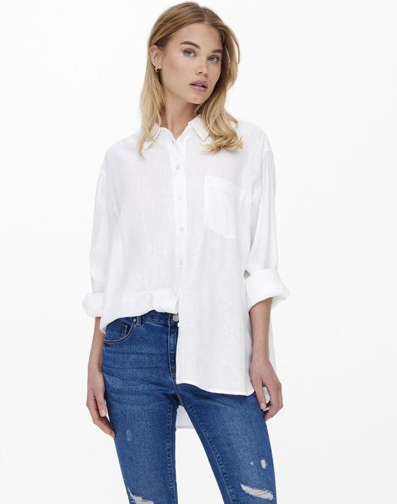 Image du produit Only Chemise unie en lin mélangé (M)