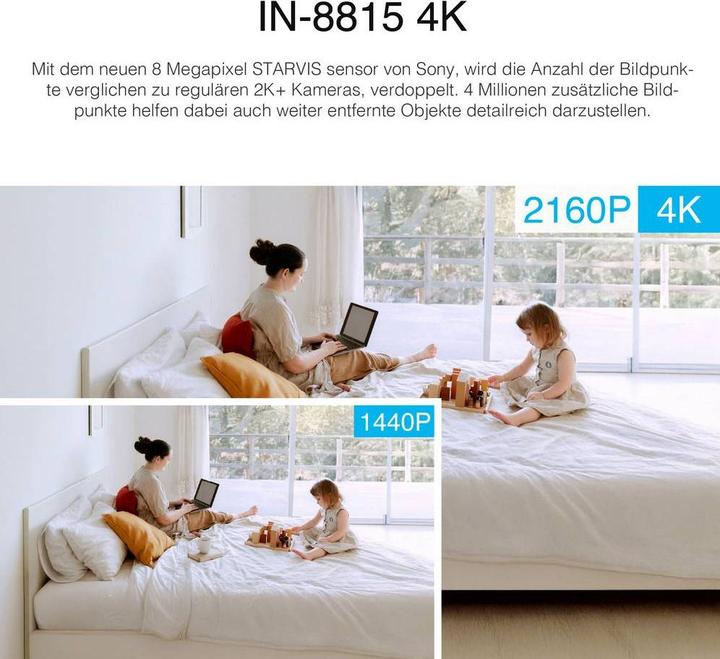 Produktbild Instar IN-8815 4K POE/WLAN weiss 18006 IP Überwachungskamera