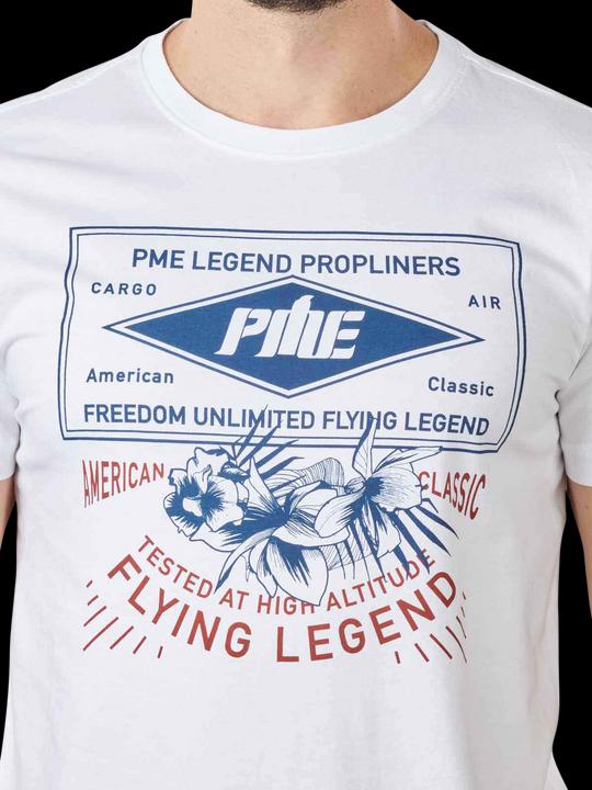 Pme Legend Short Sleeve Jersey T-Shirt Crew Neck Bright Whit (XL)