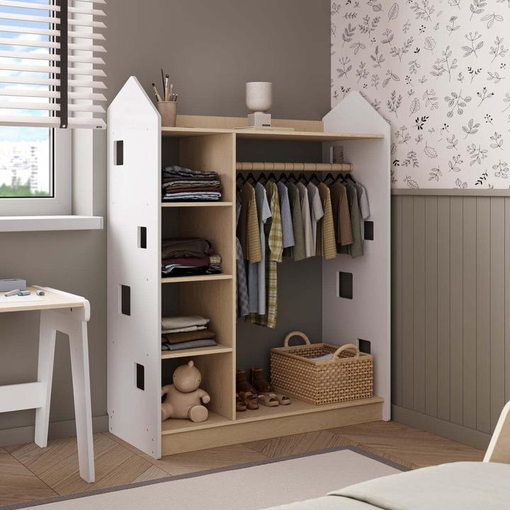Montessori Children's wardrobe - White Monessori® by Busy Kids® (41 cm)