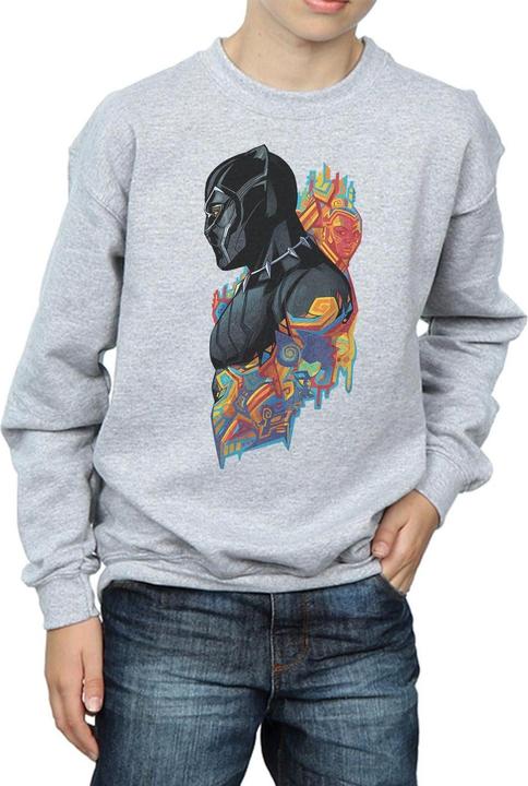 Actual product image Boys Black Panther Profile Sweatshirt (152, 158)