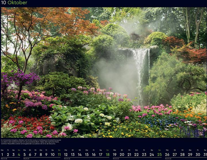 Image du produit Die schönsten Gärten der Welt - Wandkalender 2026 (60 x 45 cm, Couverture rigide, Allemand)