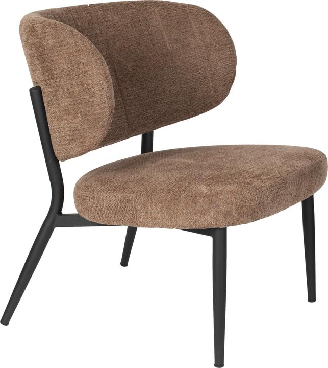 Produktbild Zuiver Sanne Lounge Chair Orange Grey