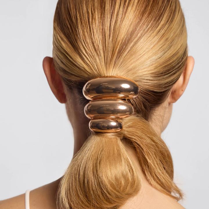 Image du produit Kitsch Haarband Metallwolke Gold L