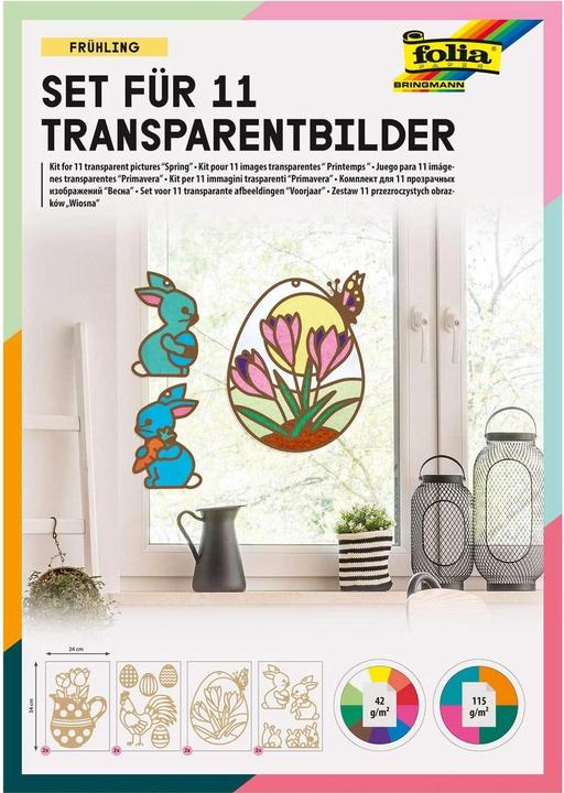Produktbild Folia Bastelset Oster-Transparentbilder 21-teilig