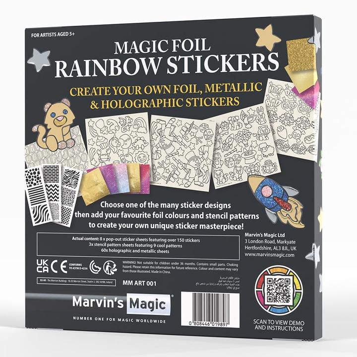 Actual product image Marvin's Magic Marvins Magic - Magic Foil Rainbow Stickers - (MMART001)